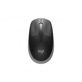 Mouse wireless Logitech M190, 1000 DPI, Negru/Gri